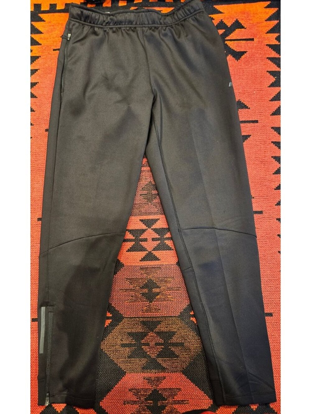 NEW Russell Athletic Men's Black Training Fit Slim Jogger Pants W/ Zippers Sz M